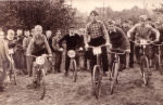 BMX in Holland in 1957. Seen here nr.5 Ton van Heugten