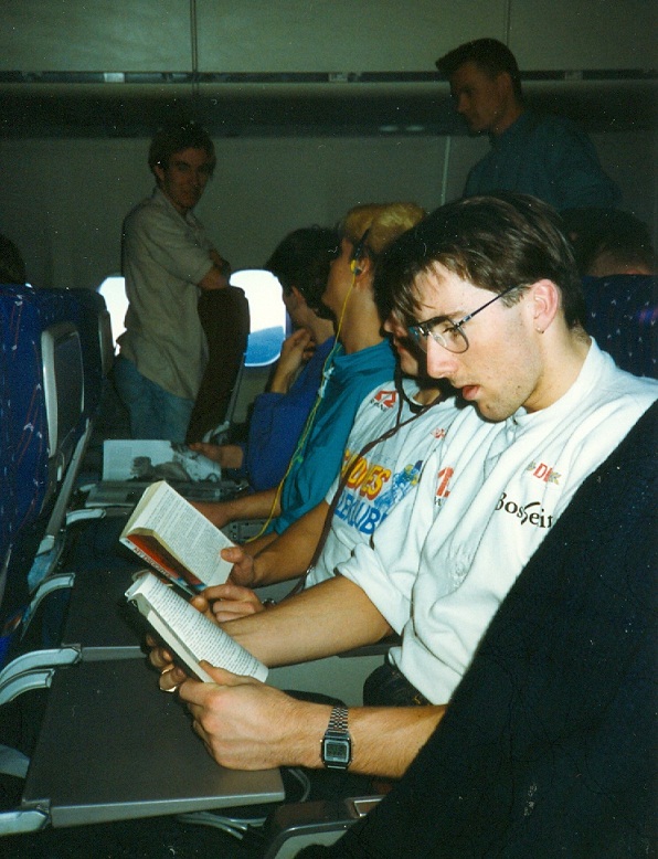 01 On our way to Florida Thor Arne Dybdahl reading in background Dale Holmes and Arnold van Eeuwijk