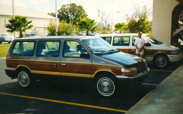 Our transportation while in Florida 3 Voyager Vans me in background