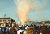 18 one shot from one of the spectacular actions on the small lake at Universal Studios