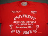 University of BMX class of 1991 team T-shirt