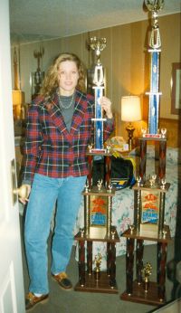 21 Corine with her 2 trophies won